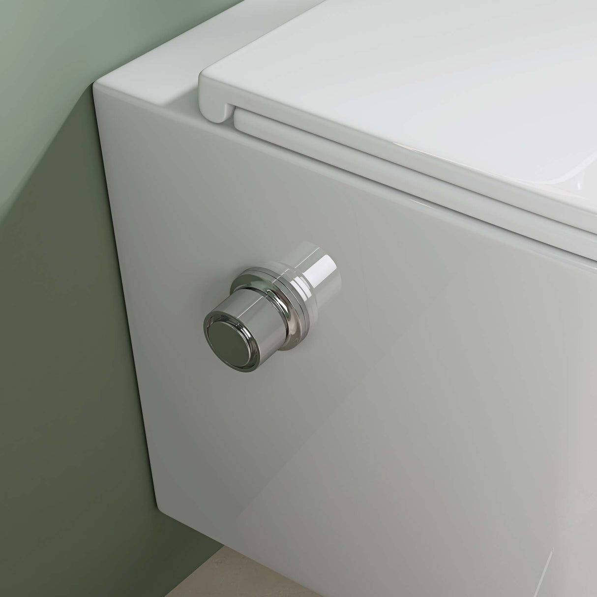 WC suspendu Glasvilla WC mural WC sans bride blanc en céramique mural avec abaissement automatique Aachen601