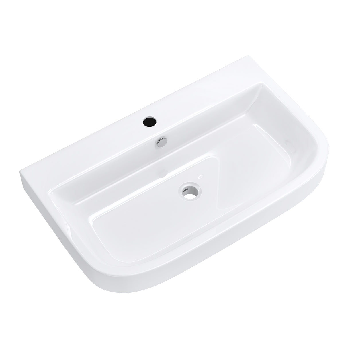 glasvilla Waschbecken Aufsatzwaschbecken Hängewaschbecken Brüssel5021 BTH: 81x49x18cm Weiß aus Keramik inkl. Nano-Beschichtung