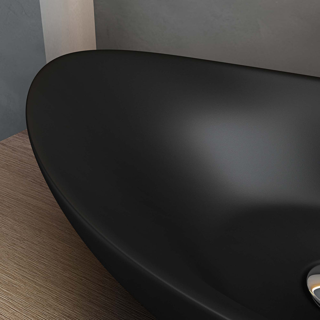 glasvilla Waschbecken Aufsatzwaschbecken Oval aus Keramik 59x38cm Waschschale Waschtisch mit Nano-Beschichtung Br818