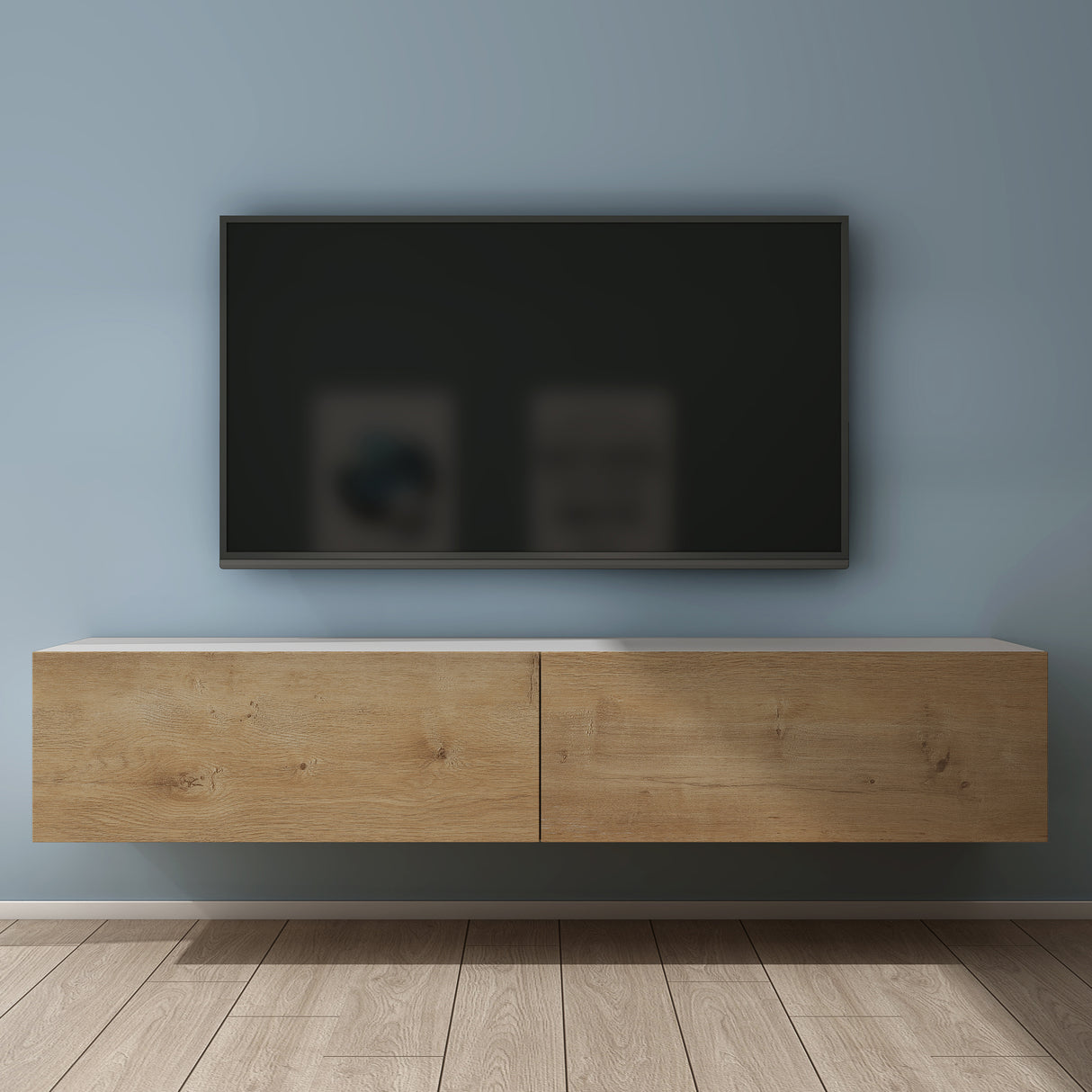 glasvilla Table TV Meuble TV Poignée Dissimulée avec Fermeture en Douceur Meuble Mural Bas pour Salon Fernsehschrank02