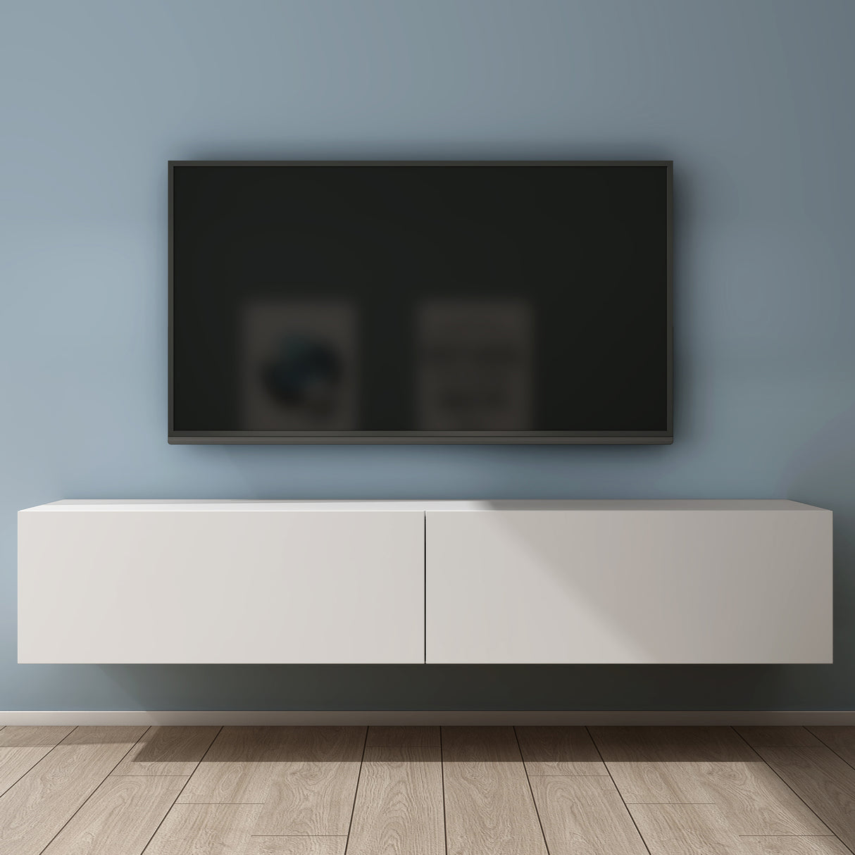 glasvilla Table TV Meuble TV Poignée Dissimulée avec Fermeture en Douceur Meuble Mural Bas pour Salon Fernsehschrank02