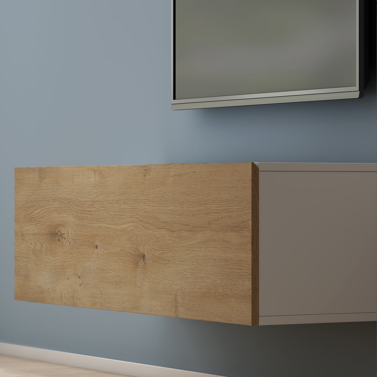 Table TV glasvilla Meuble TV Meuble TV Poignée dissimulée avec fermeture en douceur Meuble mural bas pour salon Meuble TV02