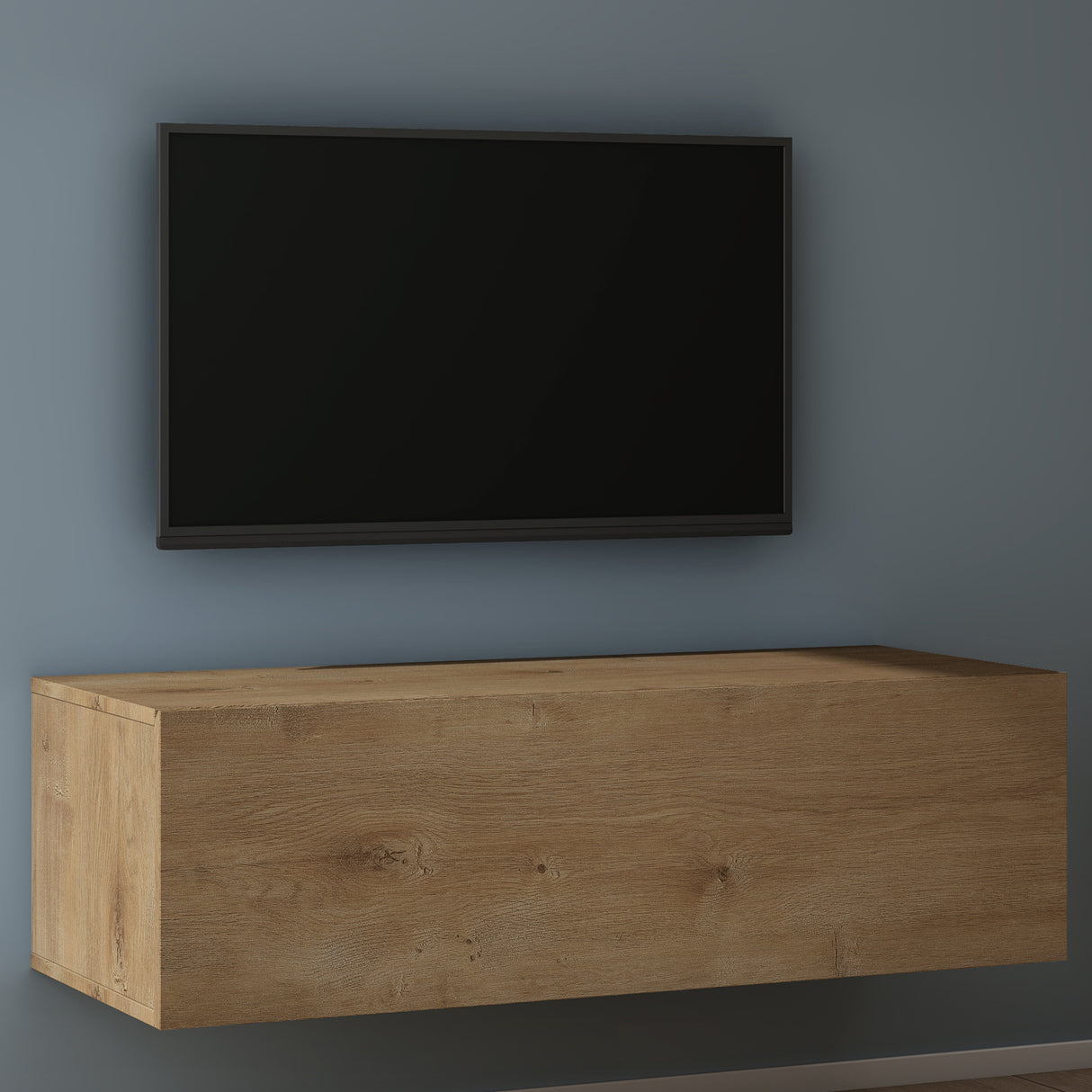 glasvilla Table TV Meuble TV Poignée Dissimulée avec Fermeture en Douceur Meuble Mural Bas pour Salon Fernsehschrank02