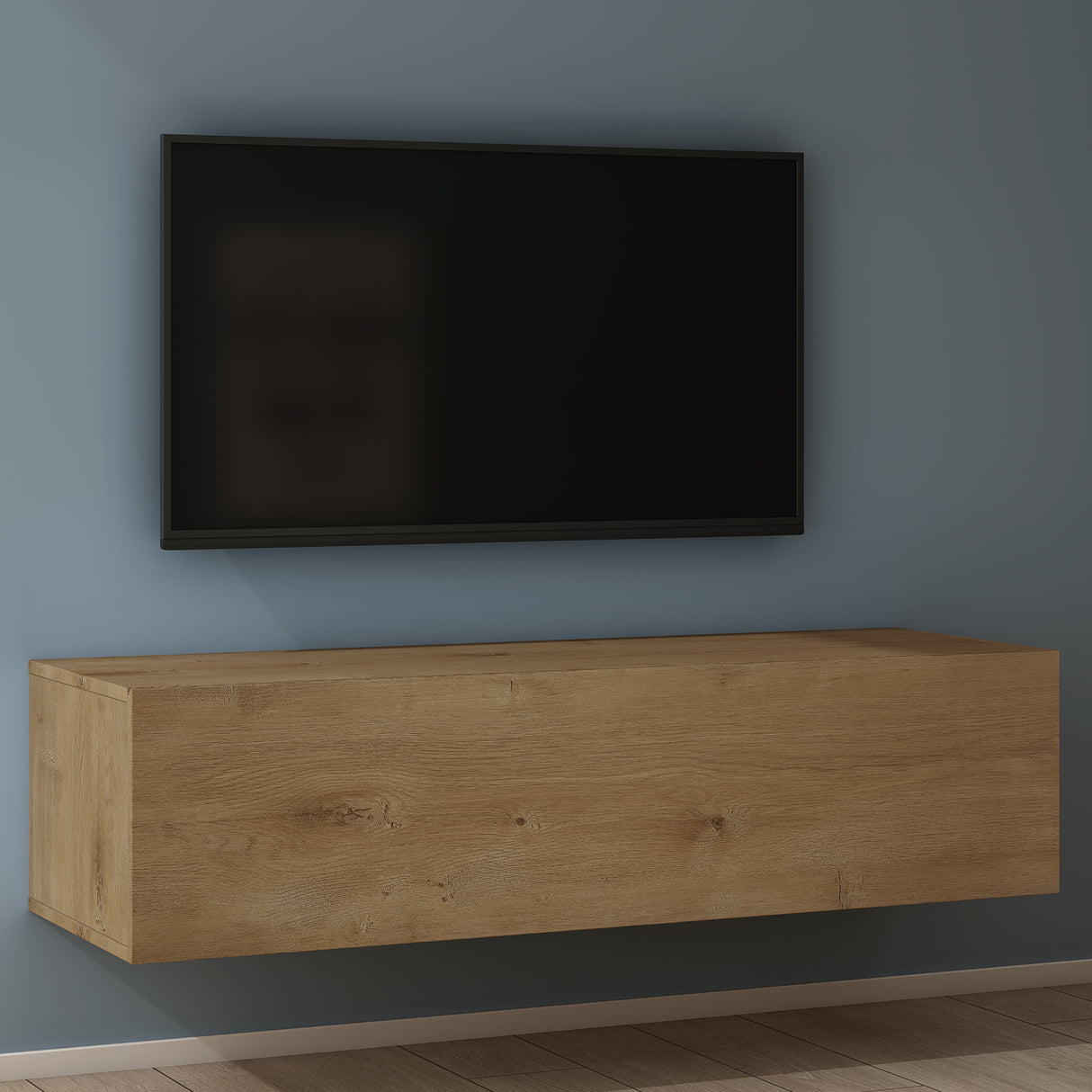 glasvilla Table TV Meuble TV Poignée Dissimulée avec Fermeture en Douceur Meuble Mural Bas pour Salon Fernsehschrank02