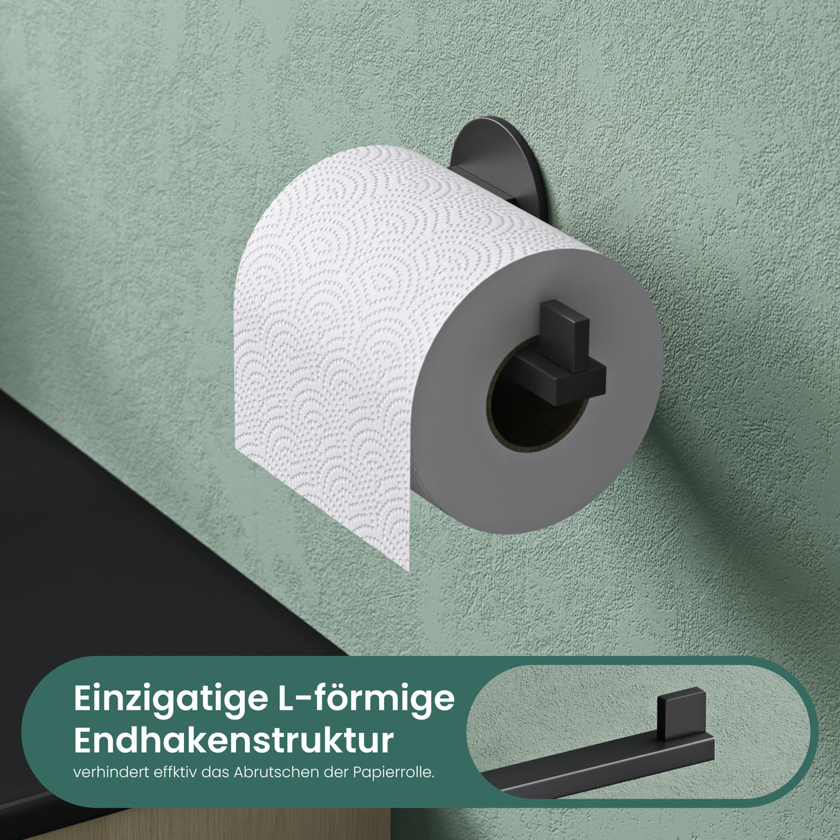 soporte de papel higiénico glasvilla, soporte de papel higiénico WC de acero inoxidable, soporte para rollos Lino-02+03+04