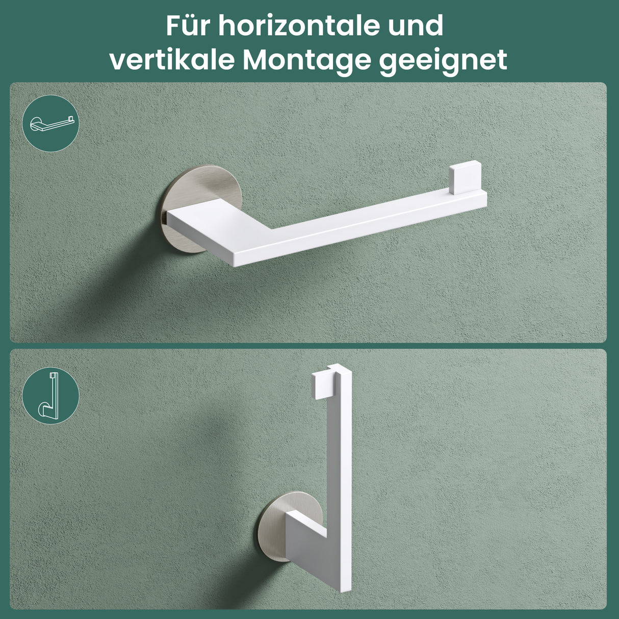 soporte de papel higiénico glasvilla, soporte de papel higiénico WC de acero inoxidable, soporte para rollos Lino-02+03+04