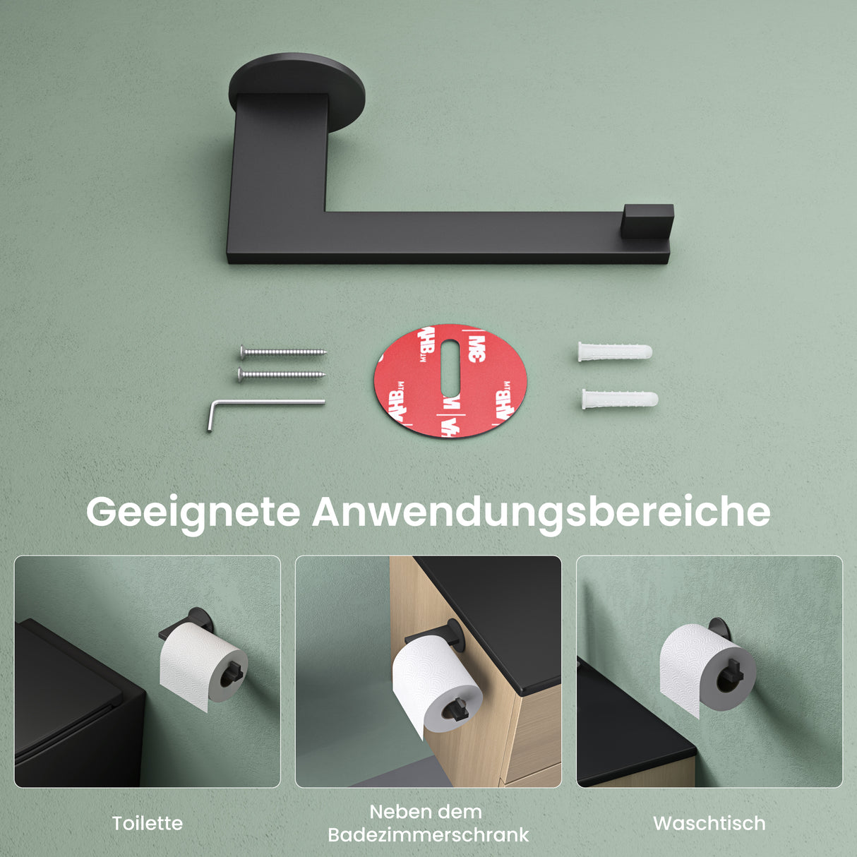 soporte de papel higiénico glasvilla, soporte de papel higiénico WC de acero inoxidable, soporte para rollos Lino-02+03+04