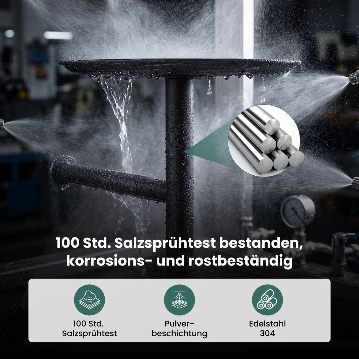 glasvilla Klopapierhalter Stehend, Toilettenpapierhalter | Edelstahl, Klorollenhalter freistehend, Toilettenpapier Aufbewahrung für 4 Rollen, ohne Bohren, für Badezimmer & WC Lino-06