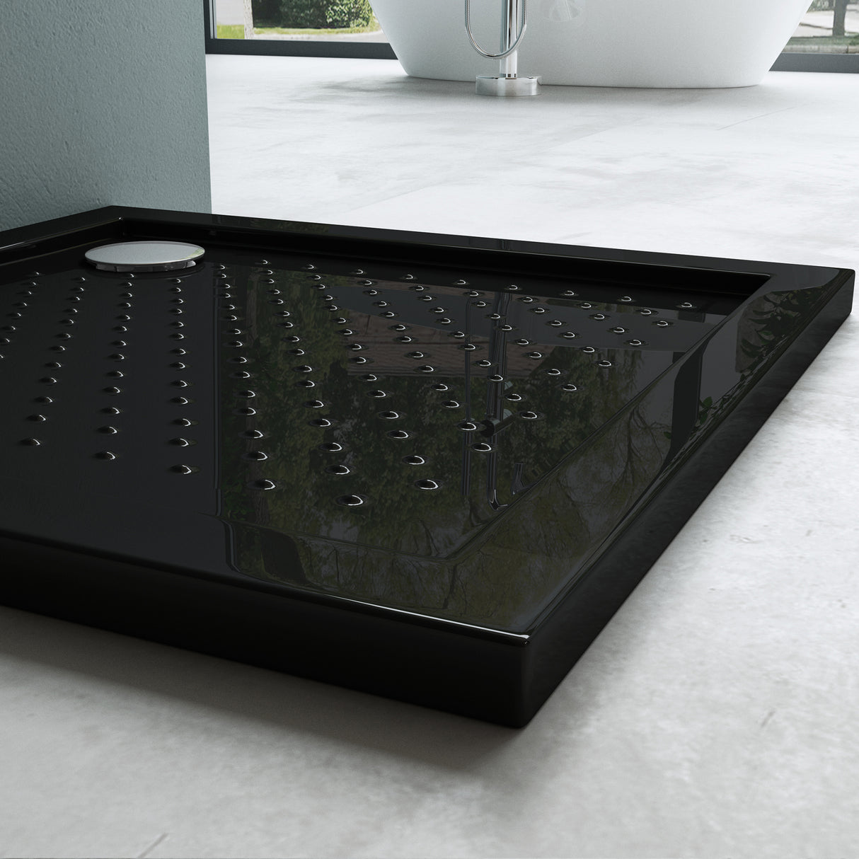 glasvilla Duschwanne Duschtasse Antirutsch de acrílico de alta calidad Cuadrada Lucia