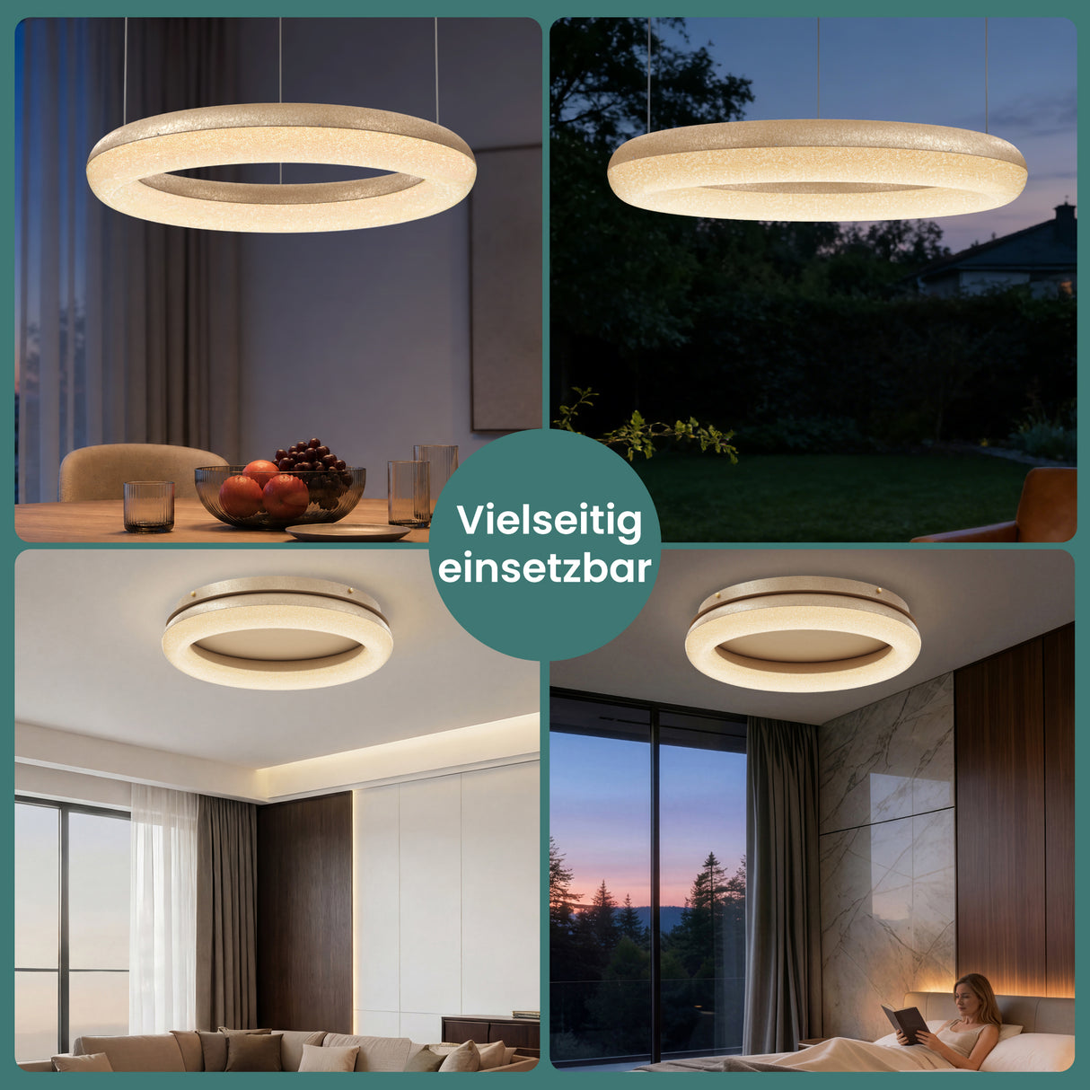 glasvilla Suspension de table à manger, Lampe suspendue LED moderne, intensité réglable en continu 3000K–6000K, lampe de table à manger design réglable en hauteur avec télécommande et interrupteur mural, Luvina03