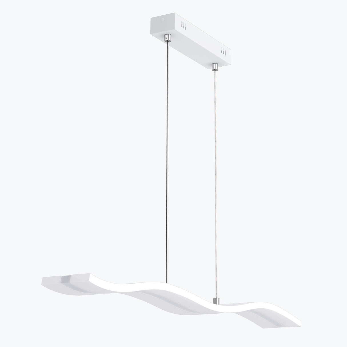 glasvilla Lampadario a Sospensione 36W, 97CM, Lampada da Soffitto a Sospensione Dimmerabile con Telecomando 3000K/4000K/6000K e Cavo Regolabile per Camera da Letto e Soggiorno