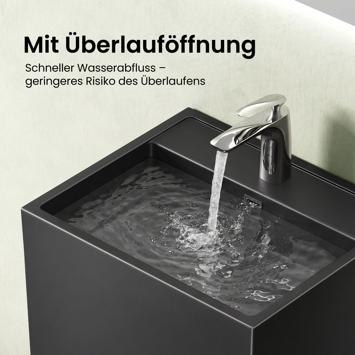 lavabo de diseño glasvilla freestanding Col34 de mineral compuesto