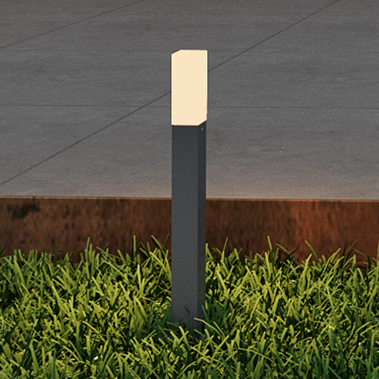 éclairage extérieur glasvilla IP65 éclairage de chemin extérieur | Borne lumineuse pour jardin, lampadaire 3000K, lampe de jardin | Lampadaire d'extérieur 3W Deus Lumina