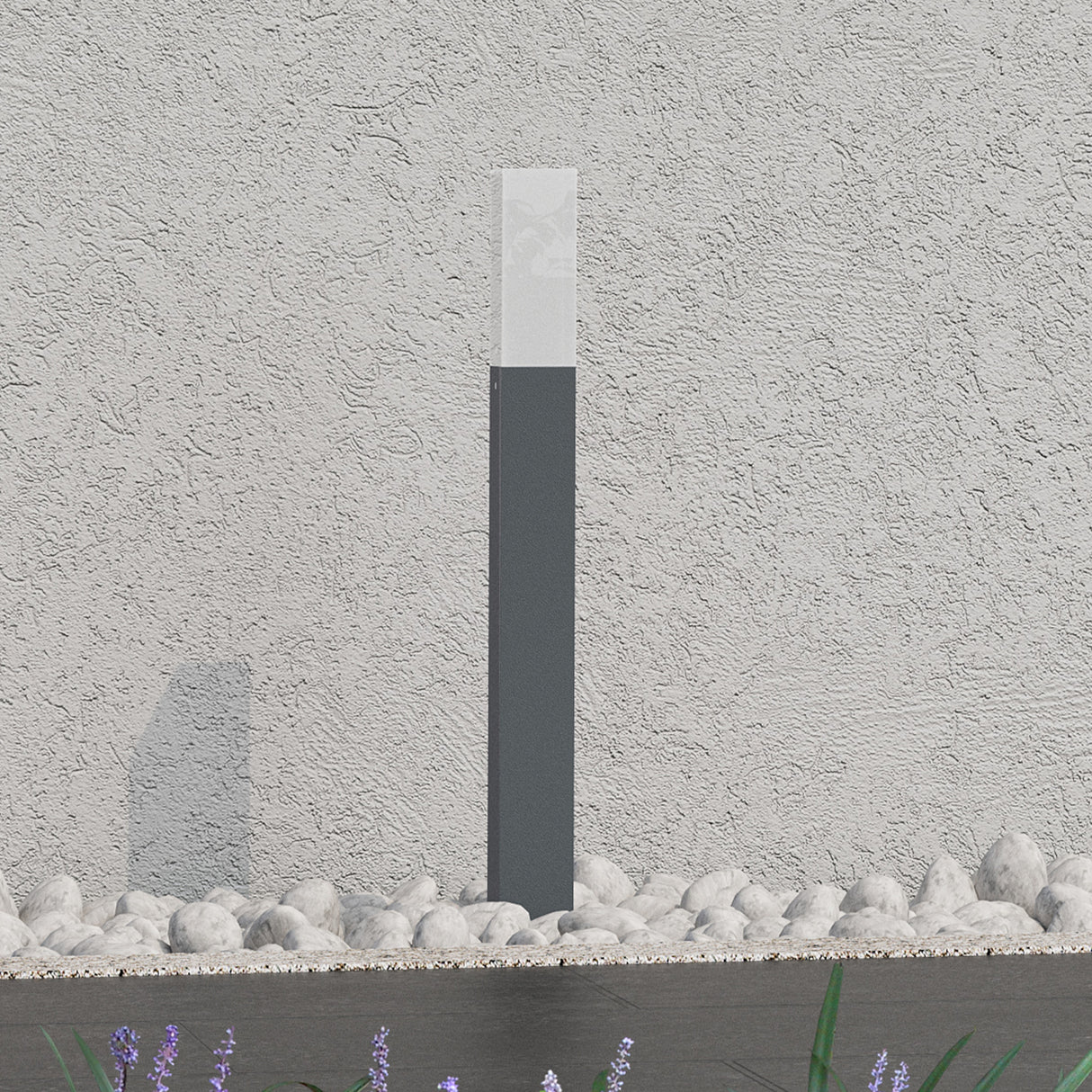 éclairage extérieur glasvilla IP65 éclairage de chemin extérieur | Borne lumineuse pour jardin, lampadaire 3000K, lampe de jardin | Lampadaire d'extérieur 3W Deus Lumina