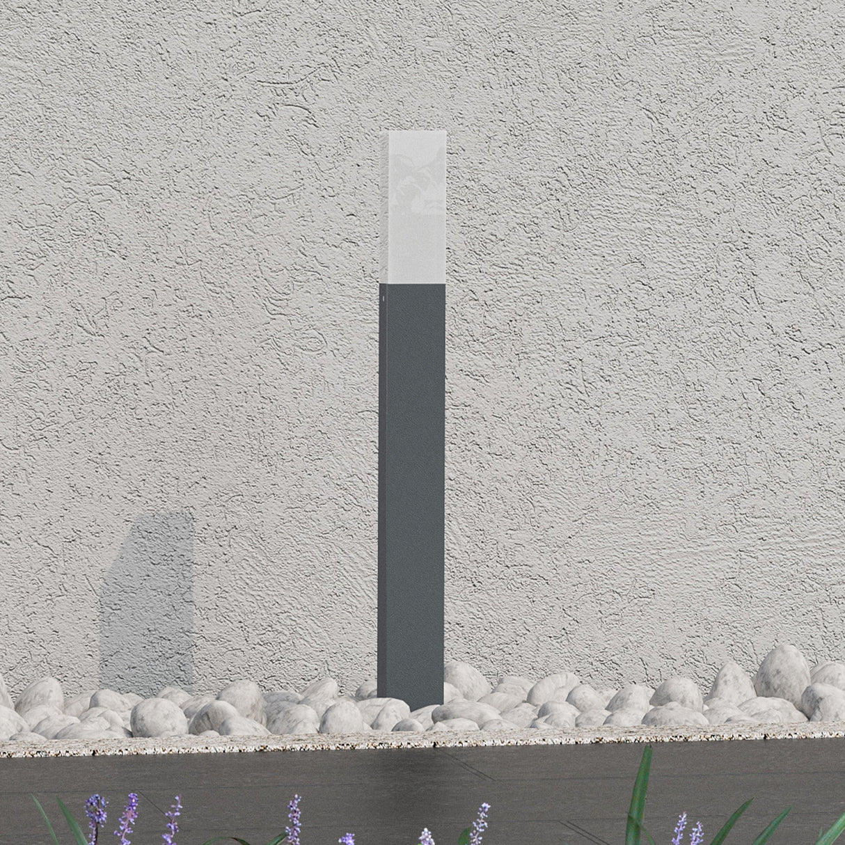 éclairage extérieur glasvilla IP65 éclairage de chemin extérieur | Borne lumineuse pour jardin, lampadaire 3000K, lampe de jardin | Lampadaire d'extérieur 3W Deus Lumina