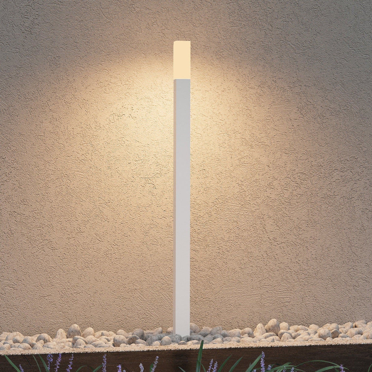 éclairage extérieur glasvilla IP65 éclairage de chemin extérieur | Borne lumineuse pour jardin, lampadaire 3000K, lampe de jardin | Lampadaire d'extérieur 3W Deus Lumina