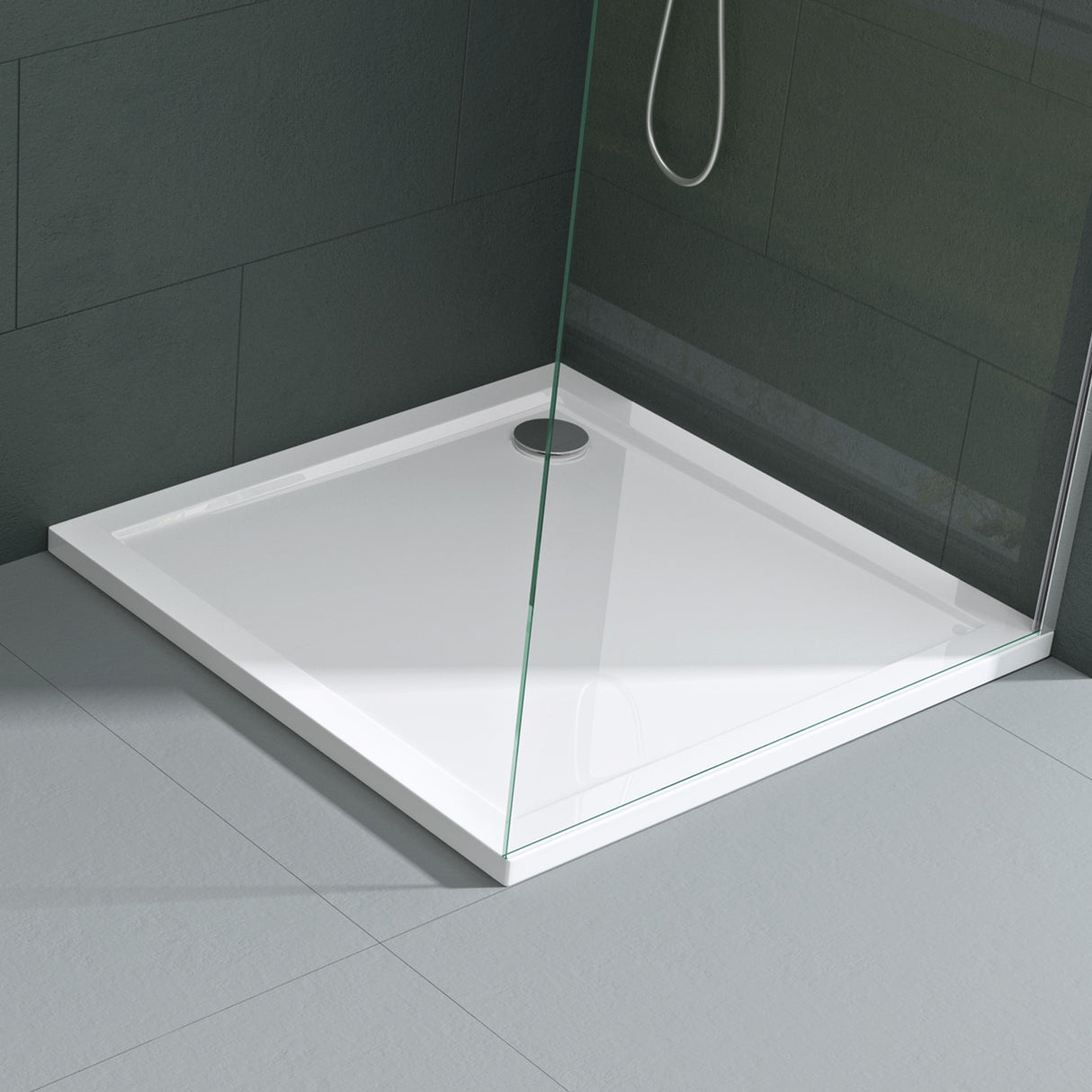 glasvilla Piatto Doccia in Acrilico Piatto Doccia Quadrato Faro