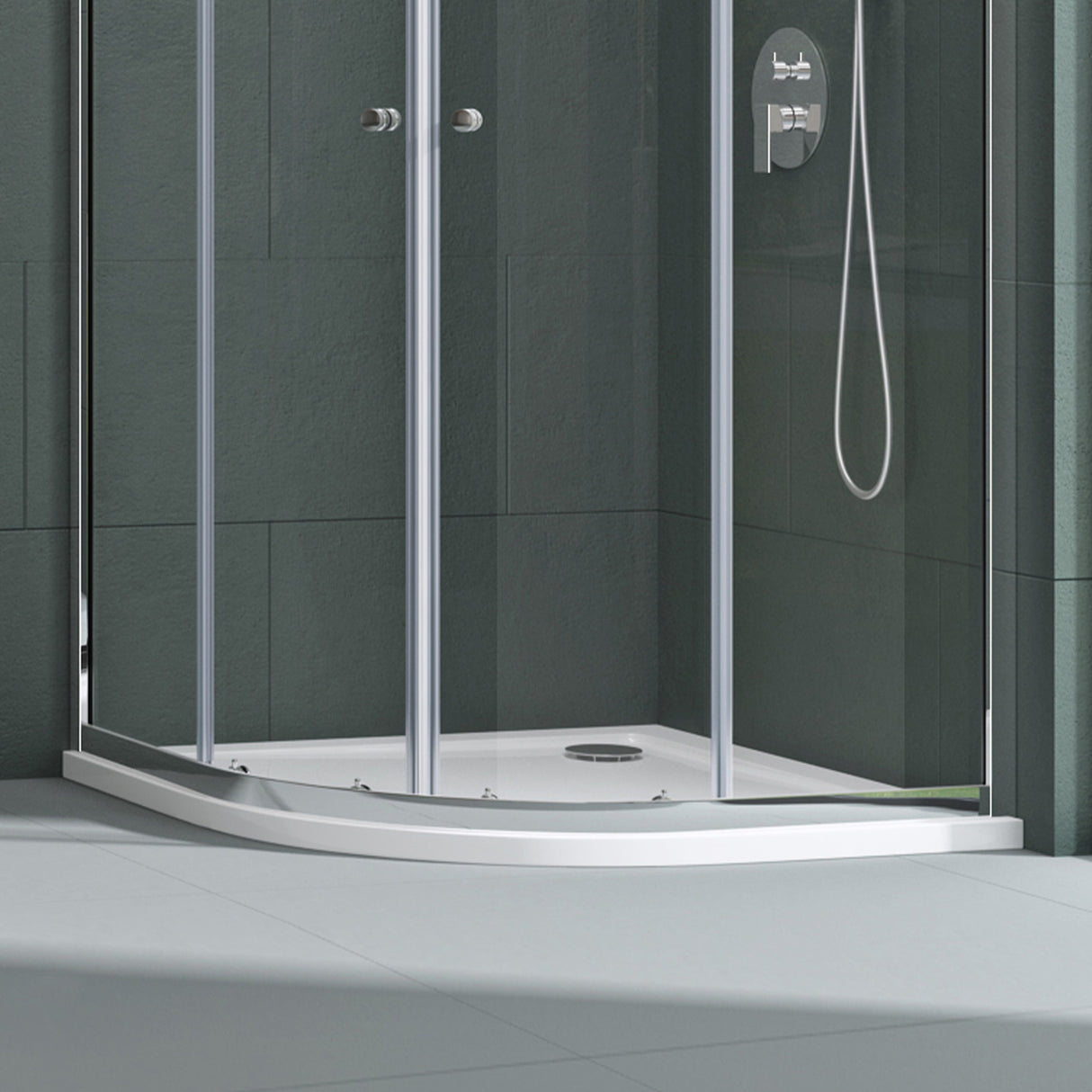 glasvilla Piatto Doccia in Acrilico Piatto Doccia a Quadrato Altezza di 4CM Faro3