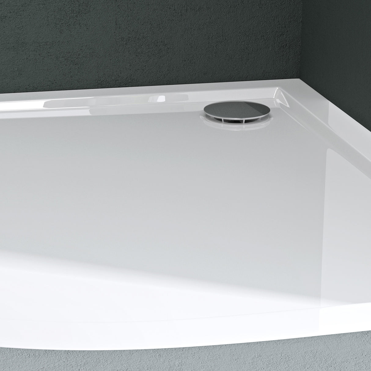 glasvilla Piatto Doccia in Acrilico Piatto Doccia a Quadrato Altezza di 4CM Faro3