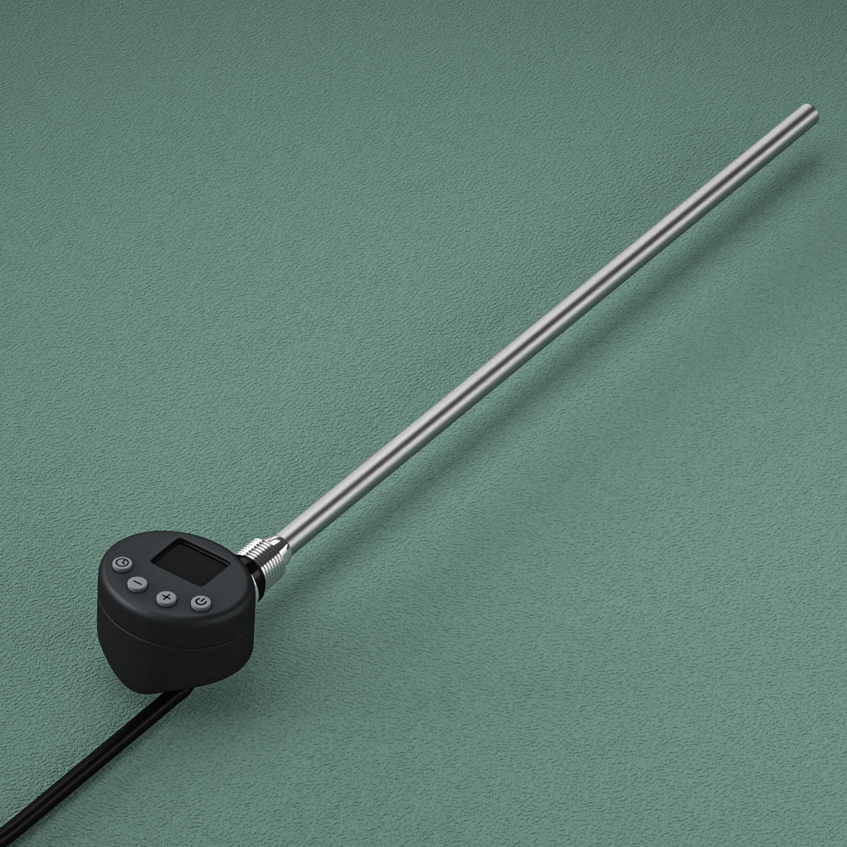 glasvilla Barra Riscaldante per Termosifoni Asta Riscaldante in Acciaio Inox con Termostato e Display LCD Elemento Riscaldante per Radiatori da Bagno e Scaldasalviette