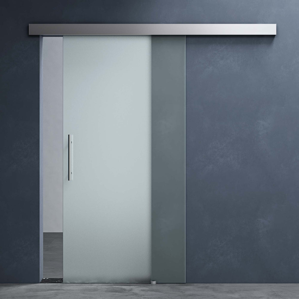 glasvilla Glasschiebetür komplettset Amalfi H: 2150mm, Griffart: Stangengriff, inkl. Softclose-Automatik, 8mm ESG-Sicherheitsglas