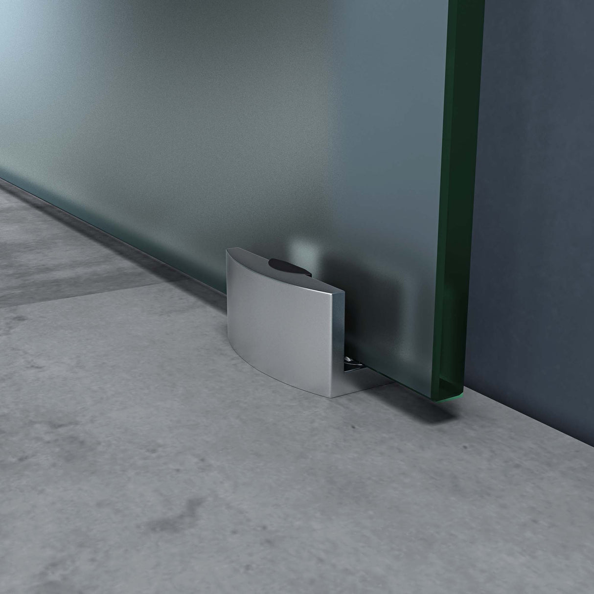 glasvilla Glasschiebetür komplettset Amalfi H: 2050mm, Griffart: Muschelgriff, inkl. Softclose-Automatik, 8mm ESG-Sicherheitsglas