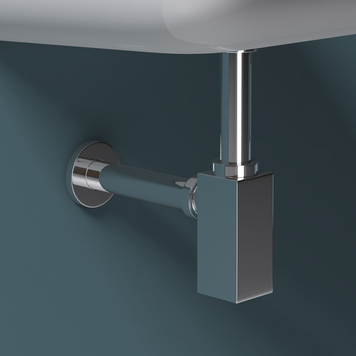 glasvilla Ablaufgarnitur für Waschbecken und Waschtisch Geruchsverschluss, Material: Messing, Anschlussgewinde