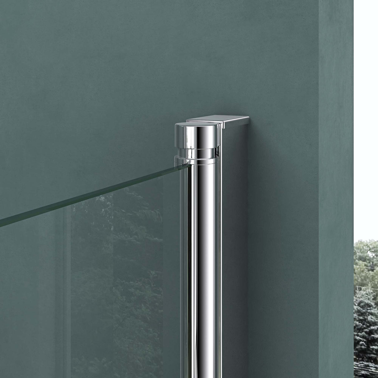 glasvilla Cabina de Ducha Entrada de Esquina Mecanismo de Elevación y Bajada Separación de Ducha Vidrio de Seguridad ESG Efecto Loto Plegable Ravenna24