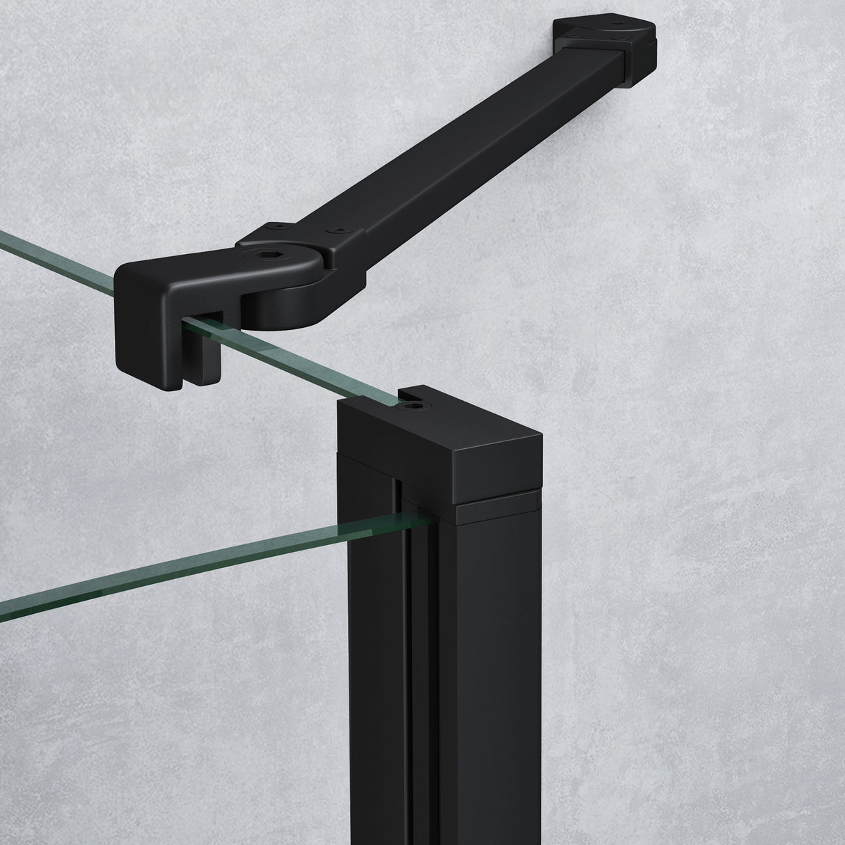 glasvilla Duschabtrennung Viertelkreis mit 2 Drehtüren Dusche ESG-Sicherheitsglas Nano-Beschichtung Ravenna52K Schwarz