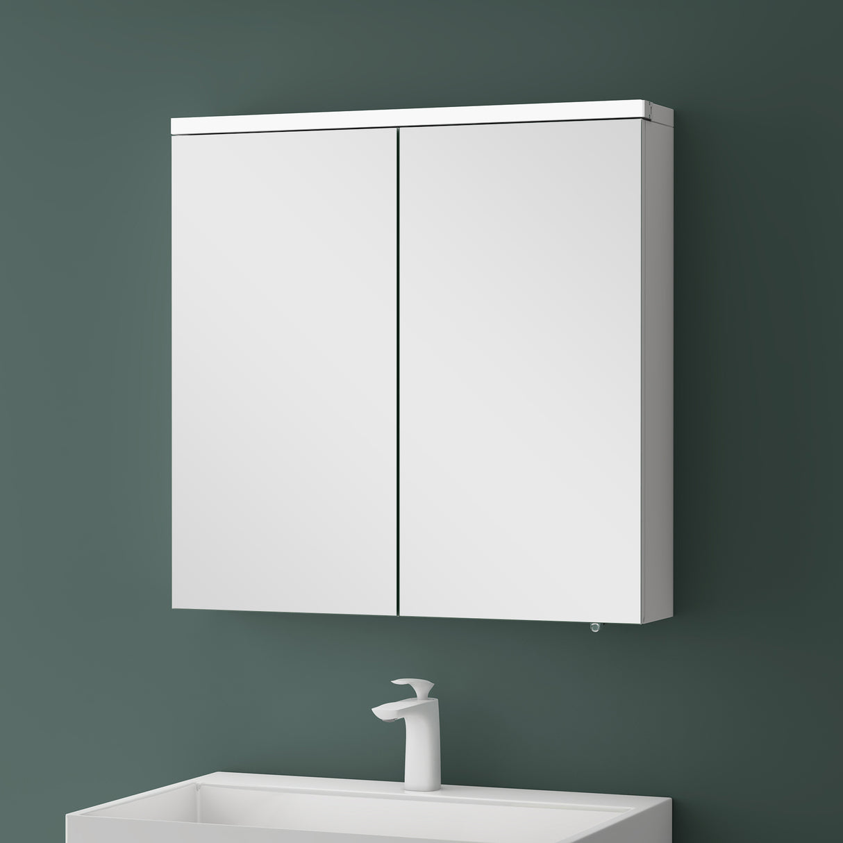 glasvilla Armadietto a Specchio con Luce Specchio con Pensile per Bagno con Luce LED Mobiletto da Bagno a Muro con Specchio Spiegelschrank-03