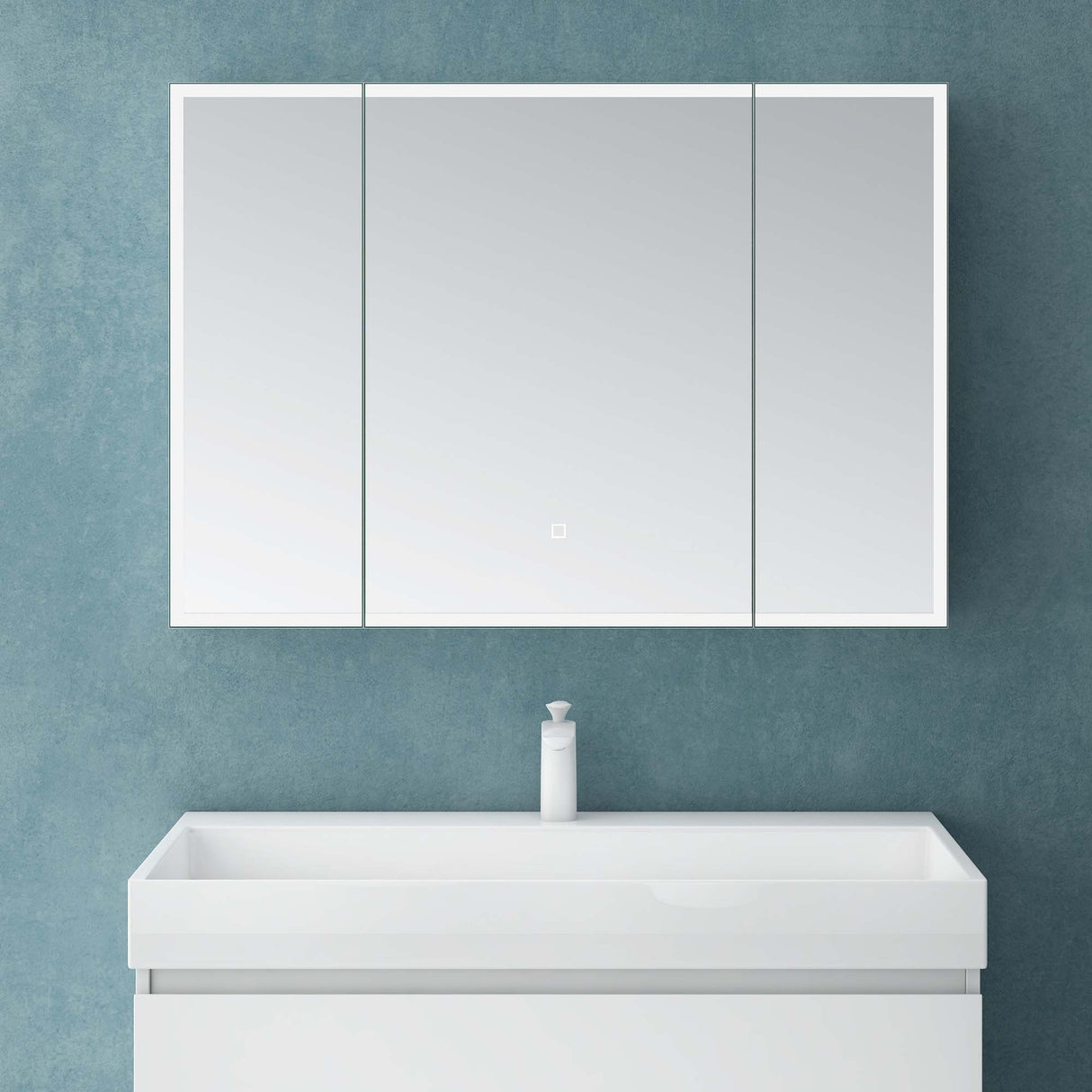 glasvilla Armadietto a Specchio con Luce Specchio con Pensile per Bagno con Luce LED Mobiletto da Bagno con Illuminazione a LED Spiegelschrank-04