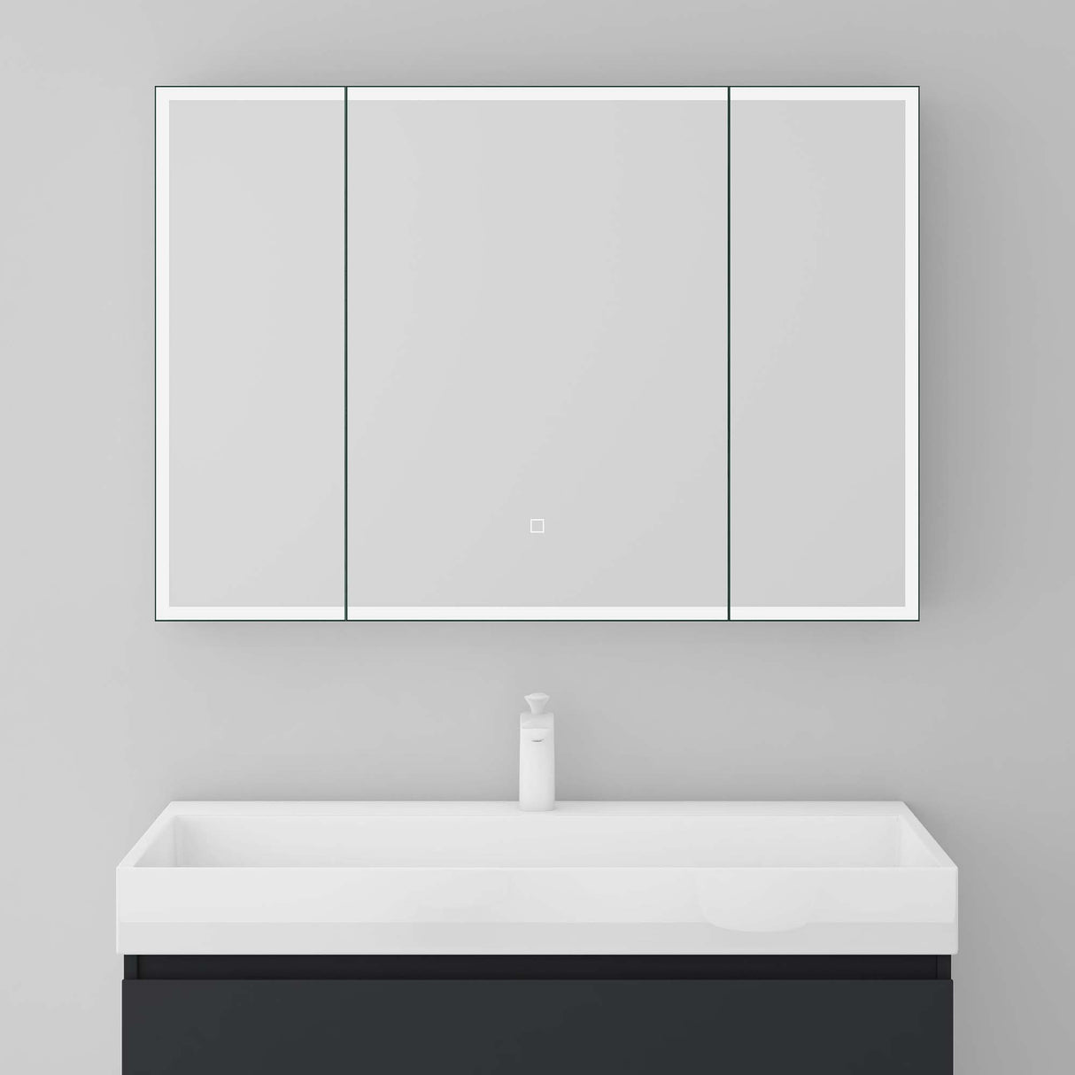 glasvilla Armadietto a Specchio con Luce Specchio con Pensile per Bagno con Luce LED Mobiletto da Bagno con Illuminazione a LED Spiegelschrank-04