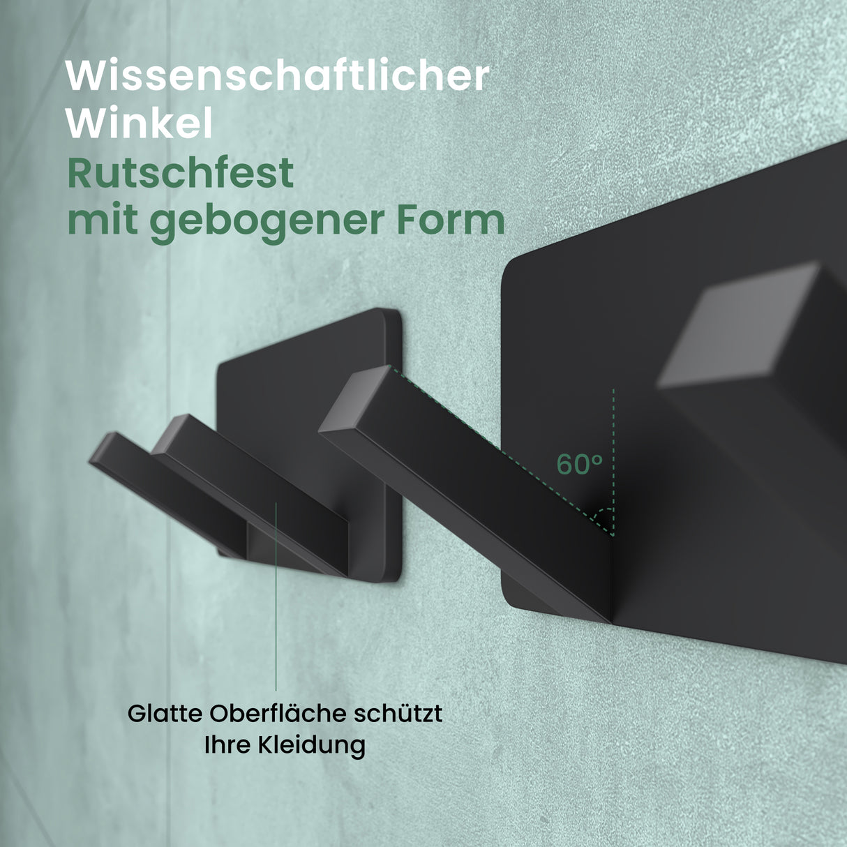 glasvilla Appendiabiti da Parete, Attaccapanni da Muro in Acciaio Inossidabile per Camera da Letto, Ingresso, Cucina, Stalo-04+05
