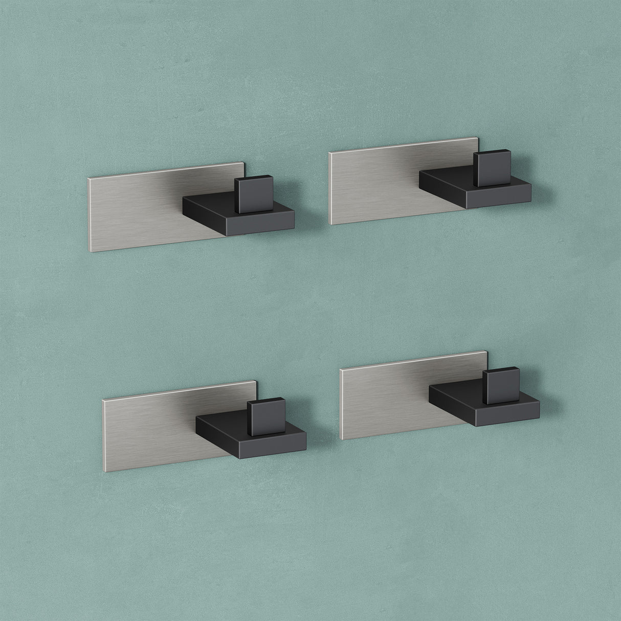 glasvilla Appendiabiti da Parete in Acciaio Inossidabile 304, Attaccapanni da Muro per Camera da Letto, Ingresso, Cucina, Stalo-06+Stalo-07