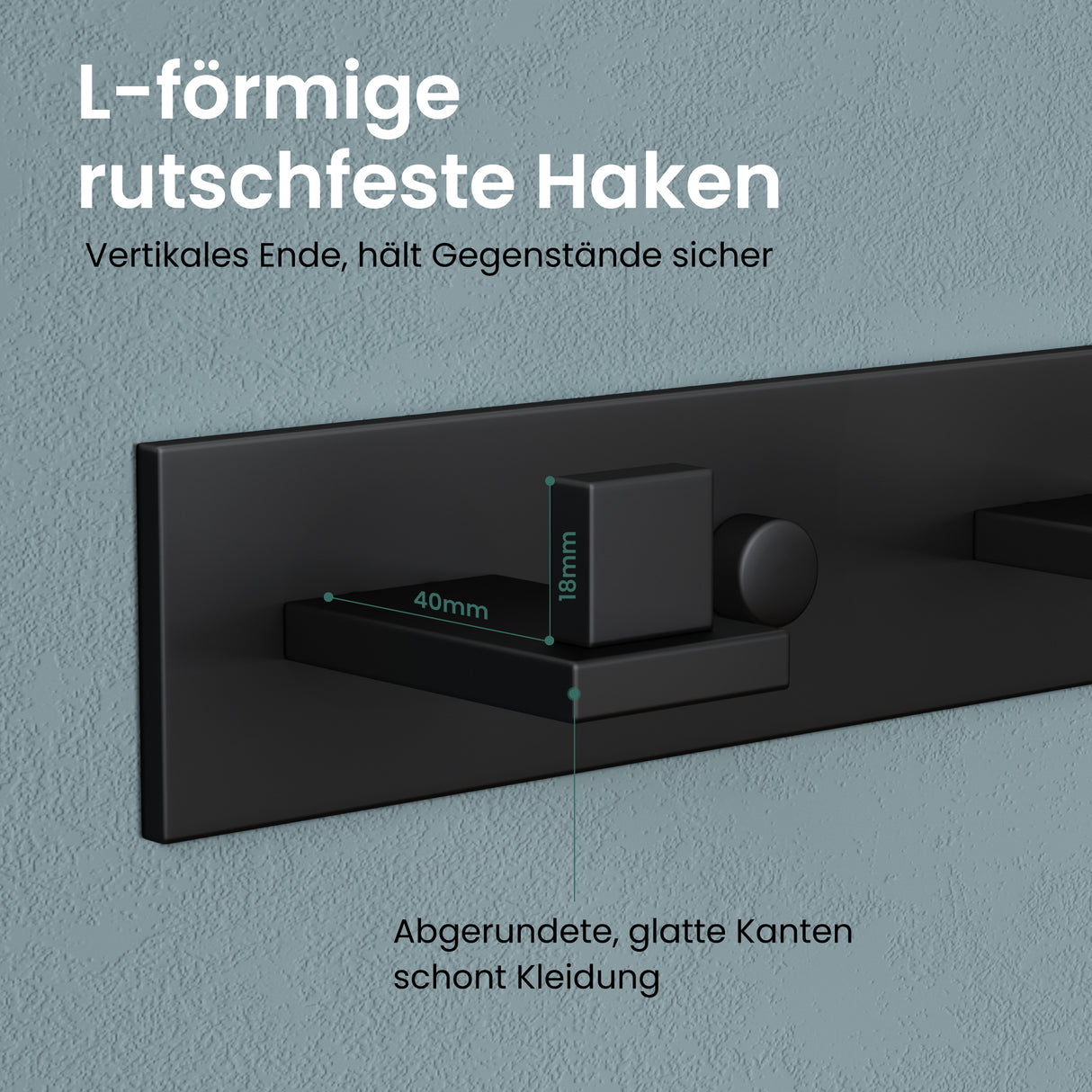 glasvilla Appendiabiti da Parete in Acciaio Inossidabile 304, Attaccapanni da Muro per Camera da Letto, Ingresso, Cucina, Stalo-06+Stalo-07