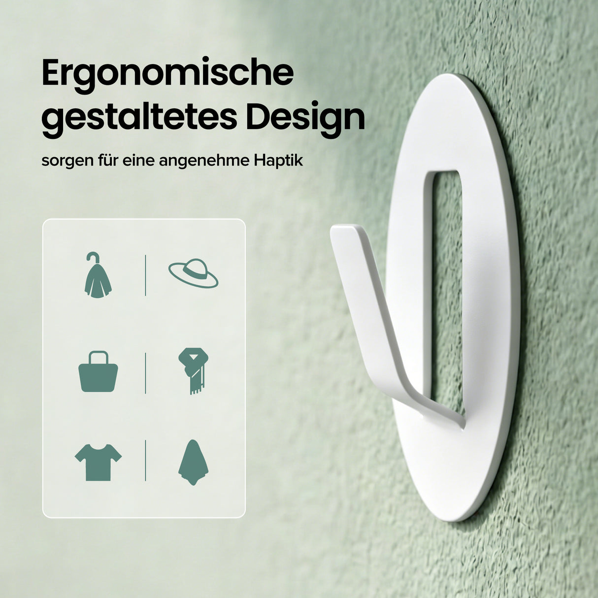 glasvilla Patères murales 4 pièces en alliage d'aluminium Patère de porte-manteau Crochets de porte-manteau Stalo-16