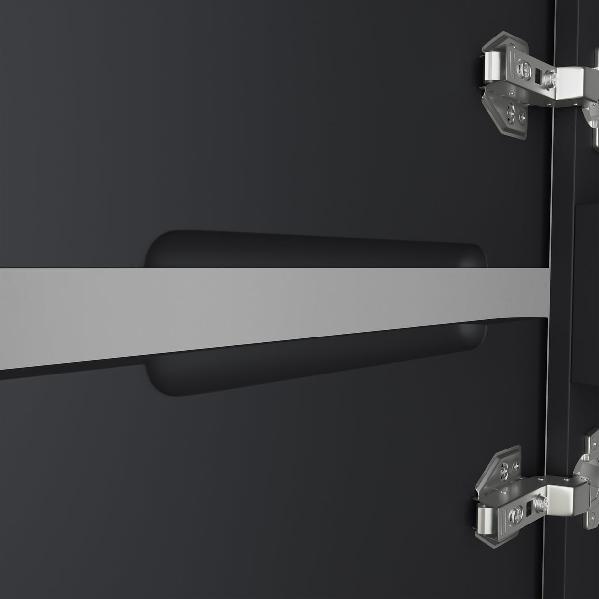 glasvilla Mobile Bagno Colonna con 2 Ante e 4 Vani Mobiletto Alto da Bagno Multiuso 35x20 cm, Armadietto Colonna per Bagno Lucca