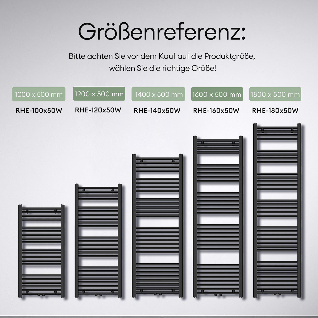 glasvilla Radiatore Piatto da Bagno Radiatore Scaldasalviette Termoarredo da Bagno Radiatore Tubolare per il Riscaldamento del Bagno RHE