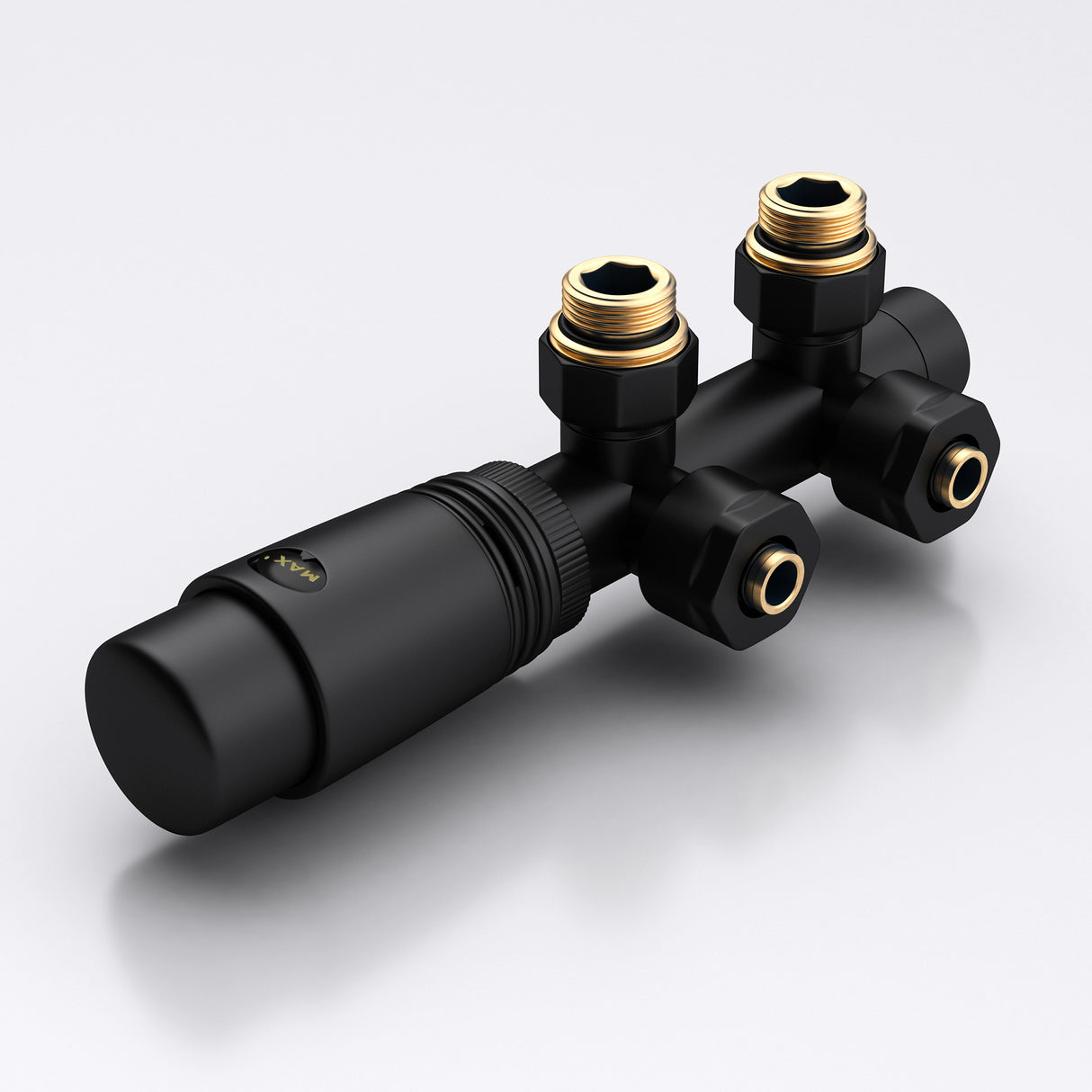 glasvilla Valvola per Radiatori e Scaldasalviette Termostatiche con Adattatore con Regolazione della Temperatura 6° - 28°