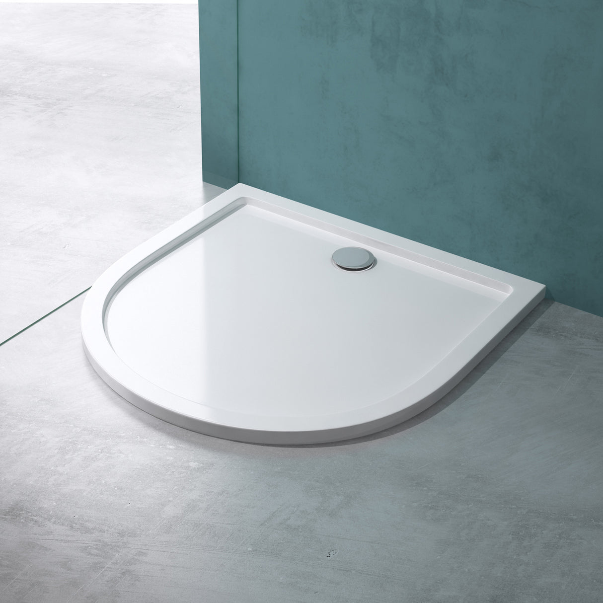 glasvilla Piatto Doccia in Acrilico Piatto Doccia Quadrato Altezza di 4CM, Faro4