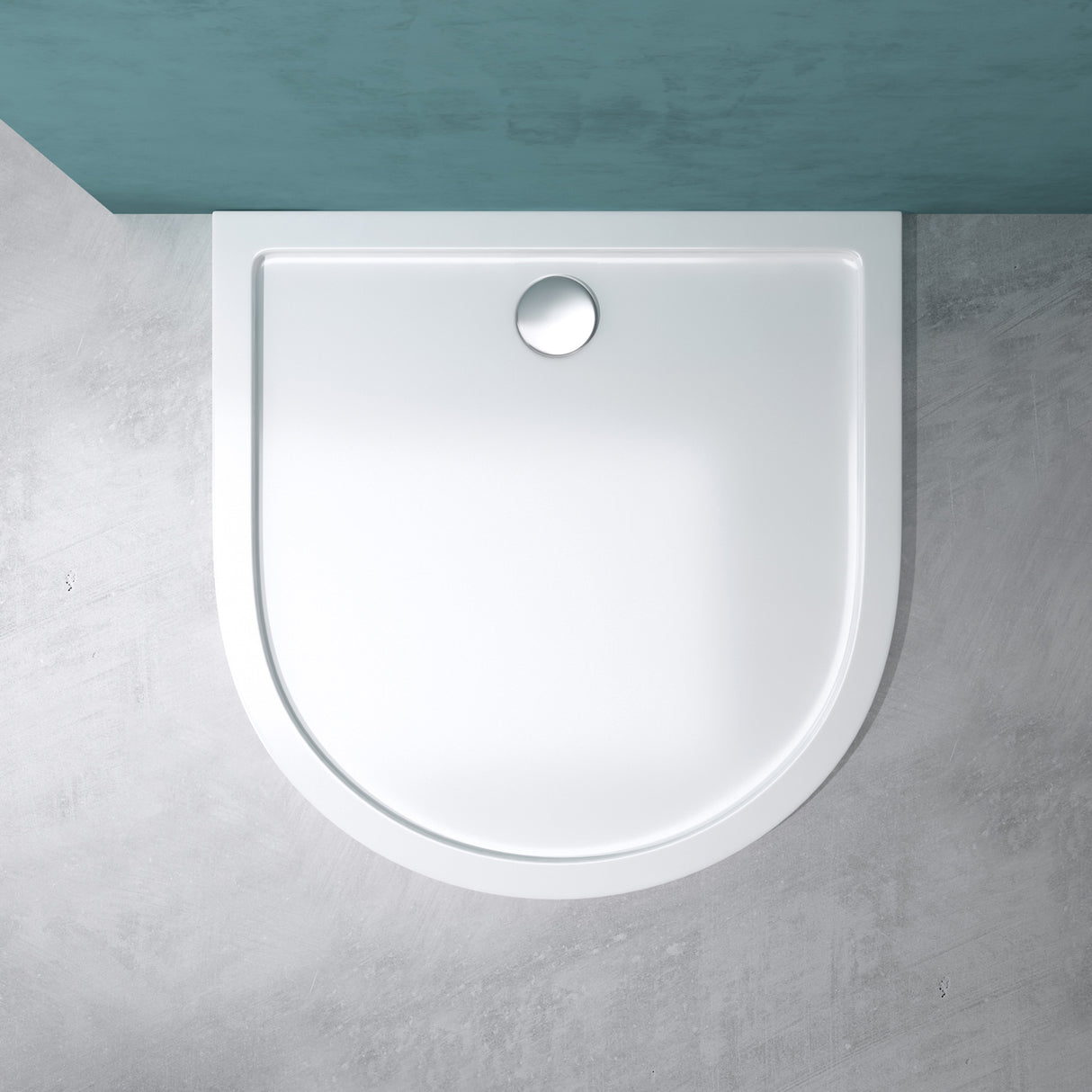 glasvilla Piatto Doccia in Acrilico Piatto Doccia Quadrato Altezza di 4CM, Faro4