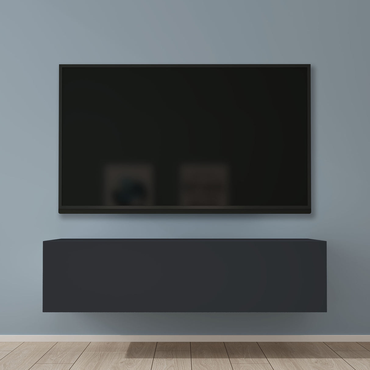 glasvilla Table TV Meuble TV Poignée Dissimulée avec Fermeture en Douceur Meuble Mural Bas pour Salon Fernsehschrank02