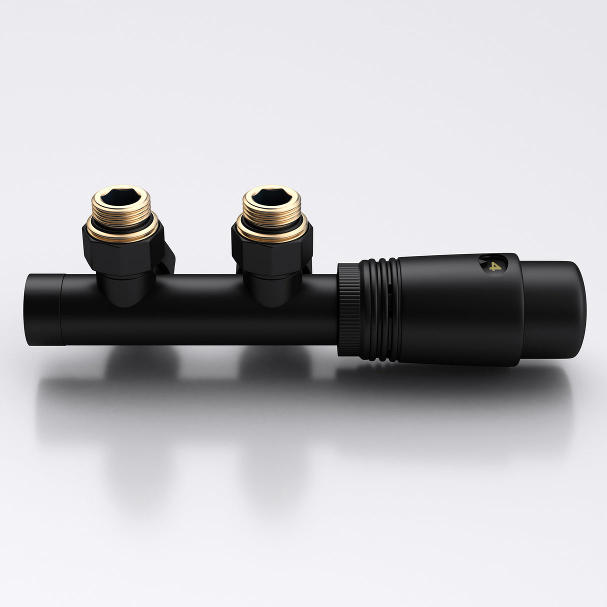 glasvilla Valvola per Radiatori e Scaldasalviette Termostatiche con Adattatore con Regolazione della Temperatura 6° - 28°