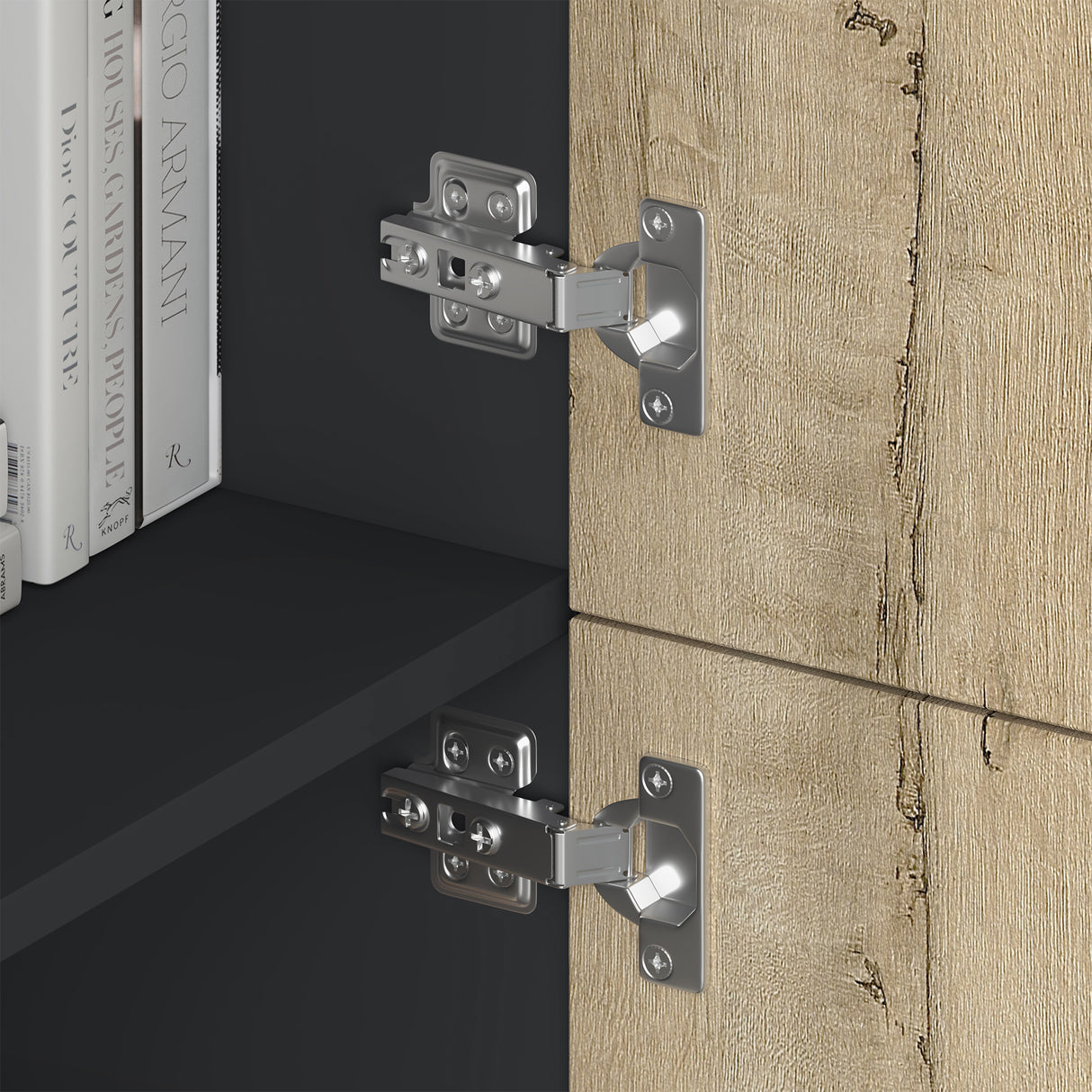 Commode de rangement à 4 portes, buffet, meuble polyvalent, meuble de rangement Glasvilla Schrank04