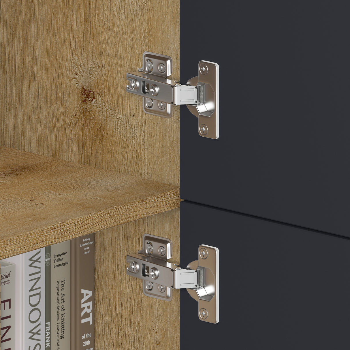 Commode de rangement à 4 portes, buffet, meuble polyvalent, meuble de rangement Glasvilla Schrank04