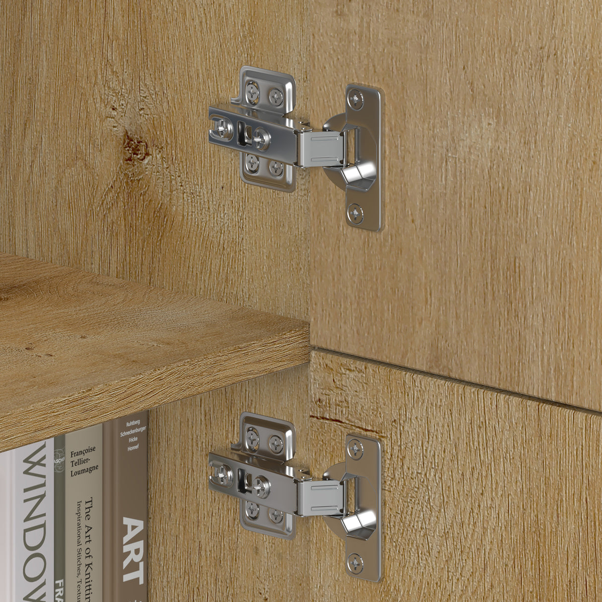 Commode de rangement à 4 portes, buffet, meuble polyvalent, meuble de rangement Glasvilla Schrank04