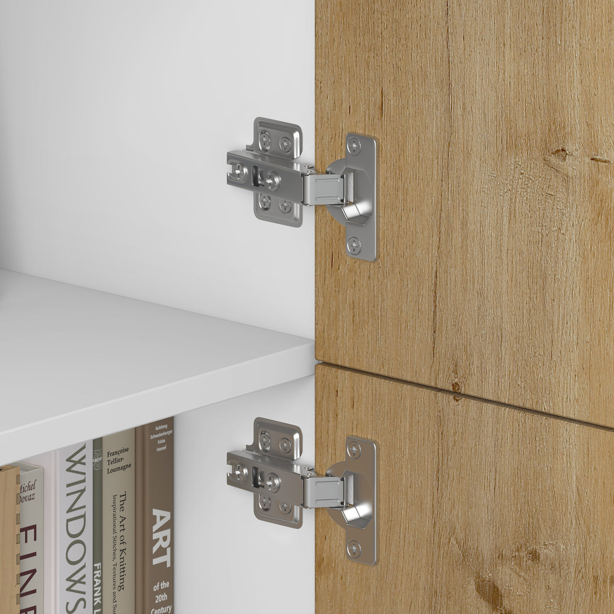 Commode de rangement à 4 portes, buffet, meuble polyvalent, meuble de rangement Glasvilla Schrank04