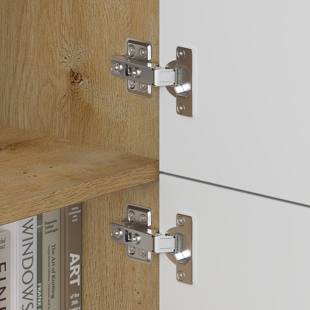 Commode de rangement à 4 portes, buffet, meuble polyvalent, meuble de rangement Glasvilla Schrank04