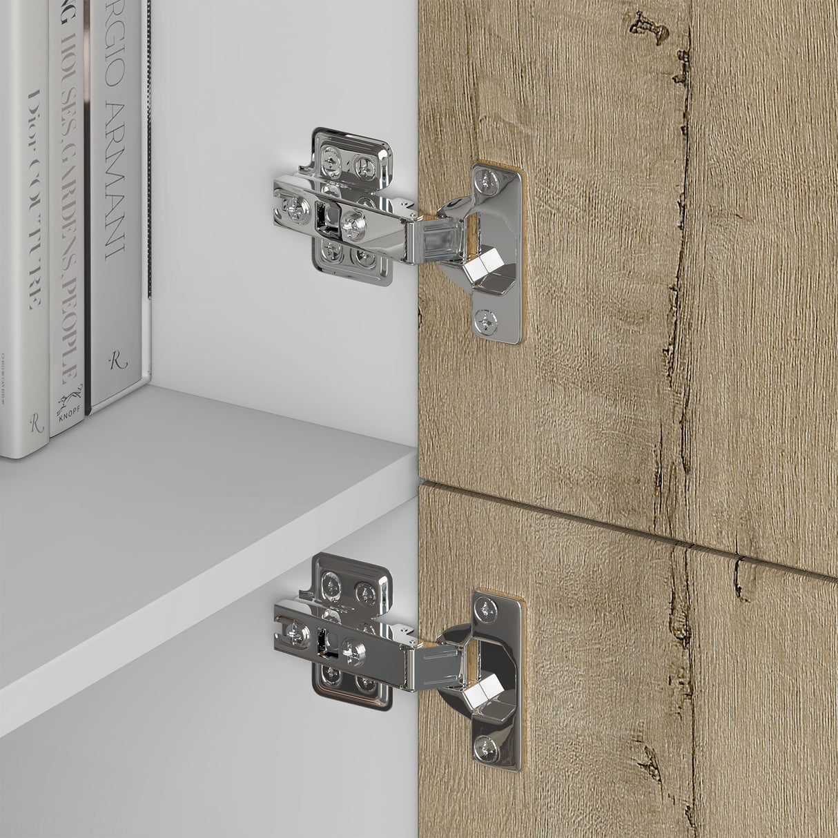 Commode de rangement à 4 portes, buffet, meuble polyvalent, meuble de rangement Glasvilla Schrank04