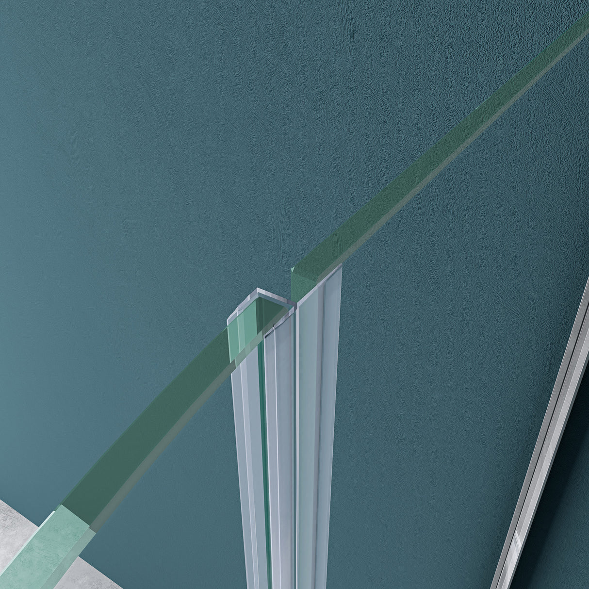 glasvilla Duschkabine U Form Dusche semicircular 6mm ESG-Sicherheitsglas con Easy-Clean Nano-Beschichtung Ravenna03